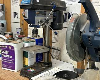 Drill press and chop saw