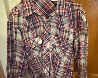 Several vintage Pearl snap shirts 