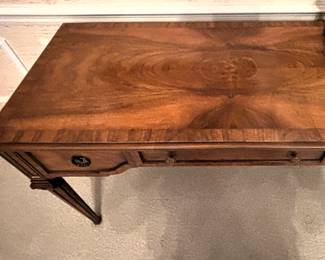 BUY IT NOW! $350.00. Call Jan at 314 960-5700.                   Vintage Henredon writing desk/console.                              50" W x 22" D x 28 3/4" H.   
