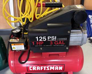 Crafstman 125 PSI 3 Gallon air compressor.