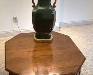 Pair of Octagon side tables. 24 1/2" x 24 1/2" x 23" H.