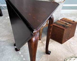 BUY IT NOW! $195.00. Call Jan at 314 960-5700. Square drop leaf table. 26" W x 26" D x 26" H.