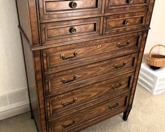 BUY IT NOW! $150.00. Call Jan at 314 960-5700. Heritage Chest of drawers. 37" W x 20" D x 52" H.