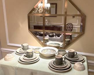 BUY IT NOW! $125.00.  Call Jan at 314 960-5700.        Neiman Marcus Hand Painted in Italy. 21 Pieces