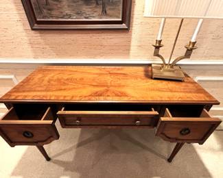 BUY IT NOW! $350.00. Call Jan at 314 960-5700. Vintage Henredon writing desk/console. 50" W x 22" D x 28 3/4" H.