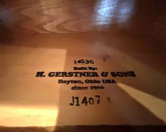 BUY IT NOW! $600.00. Call Jan at 314 960-5700. H. Gerstner, Dayton, OH. Seven drawer oak tool cabinet. 13 3/4" W x 9 1/2" D x 14 3/4" H.