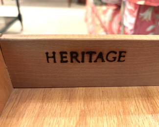 BUY IT NOW! $125.00. Call Jan at 314 960-5700. Heritage end table. 26" x 26" x 20 1/2" H.