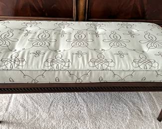 BUY IT NOW! $125.00. Call Jan at 314 960-5700. Cushioned bedside bench. 40" W x 18" D x 17" H.