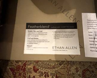 BUY IT NOW! $250.00. Call Jan at 314 960-5700. Ethan Allen Sofa, three cushion. 86" W x 40" D x 36" H.