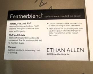 BUY IT NOW! $250.00 each. Call Jan at 314 960-5700. Pair of Ethan Allen upholstered arm chairs. 33" W x 38" D x 34" H.