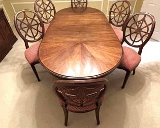BUY IT NOW! $275.00. Call Jan at 314 960-5700. 52" Oval Pedestal base dining room table-without leaves With Two 22" leaves opens to 96"