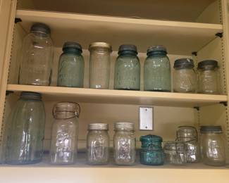 Vintage canning jars