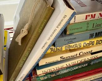 Master bathroom - books