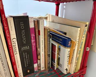 Master bathroom - books