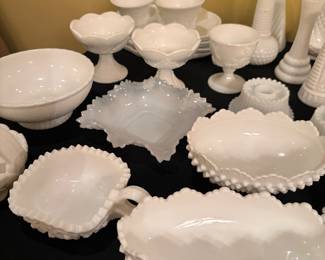 More vintage Hob Nail Fenton bowls, & more!