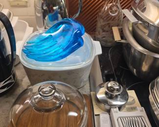 Cake dome, pitchers, and more