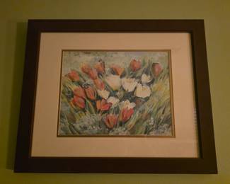 Framed & matted picture 