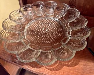 Glass Egg plate 