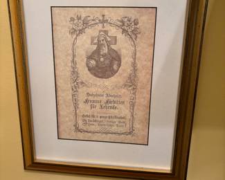 Pictures - 2 on either side of curio cabinet - entrance 