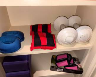 Master closet exercise items 