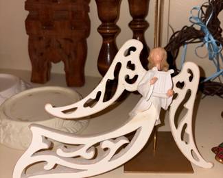 Angel, candle holders & more