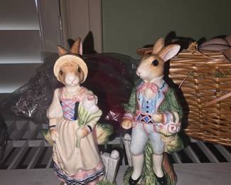 Close up of Easter Bunny set 