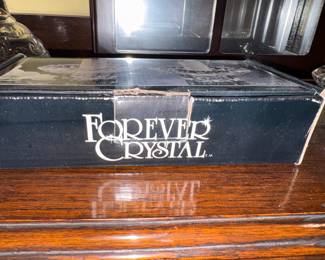 Forever Crystal serving plate in original box 