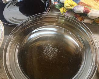 Pyrex pie plates