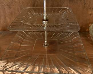 Tiered serving platters