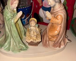 Master bedroom closet-  Vintage Baby Jesus 