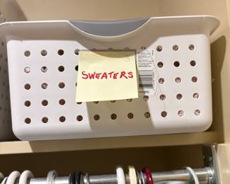 Master closet - sweaters (medium & large)