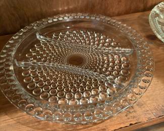 Glass divided platter 