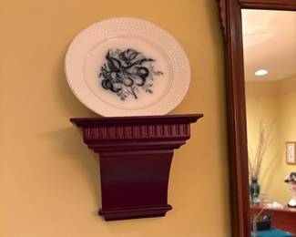 Dining room sconce with plate 