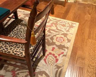 Rug in dining room 