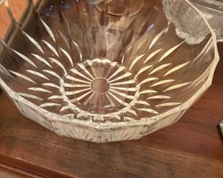 Entrance hallway - items in Curio Cabinet
Cut glass bowl