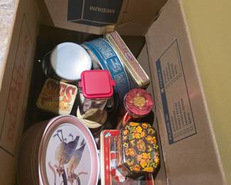 Miscellaneous tins