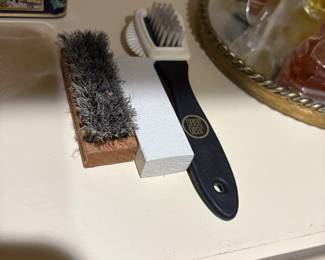 Master bedroom closet - brushes