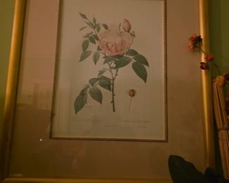 Rose picture in frame 