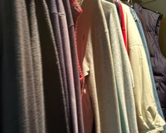 Matter bedroom closet - Men’s clothing (sweaters & shirts)