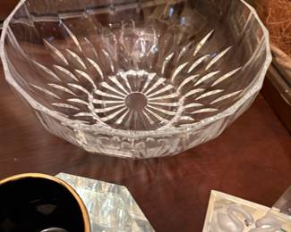 Entrance hallway - items in Curio Cabinet
Cut glass bowl