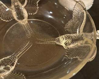 Small glass w/birds 