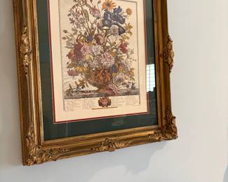 Master bedroom - framed flower picture