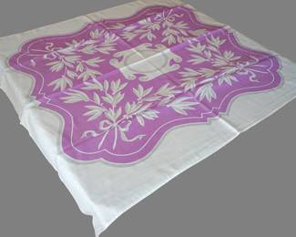 3880 Orchid Pink Grey Tablecloth