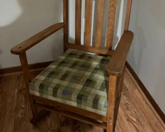 Mission oak rocking chair
