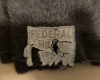 Label on Federal Mills blanket