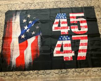 45 47 Trump banner