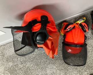 2 Husqvarna Pro Forest helmets