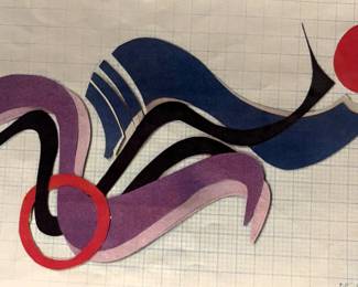 This sculpture has been removed and brought to Link Auction House. It will be available for bidding in April. If interested, you can check out Link Auction website for April auction.Picture of Commissioned art work of contemporary abstract wall sculpture by artist Yael G. Kahanov, glass on copper. Approximate size is 8' long by 5' high and 7" deep.