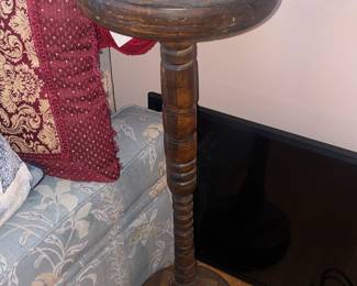 Floor Height Wooden Ashtray Stand