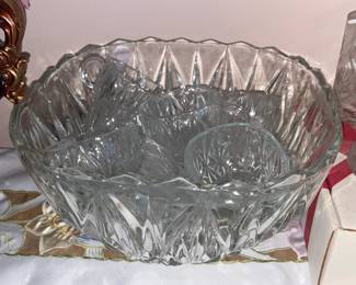 Crystal Punch Bowl Set